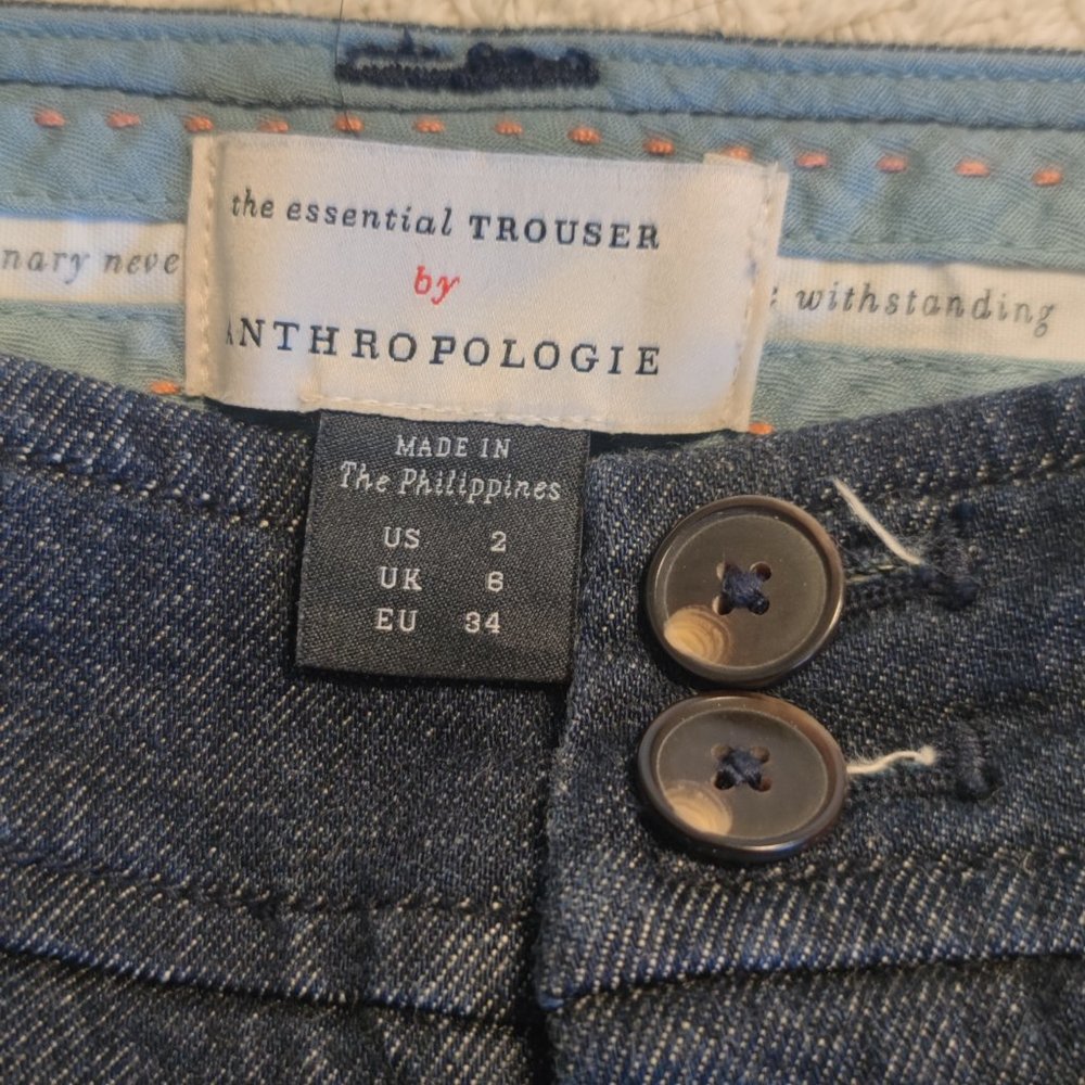 Anthropologie Jeans Wide Leg Denim Womens 2 - Picture 4 of 9